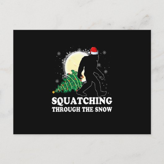 Bigfoot glauben Weihnachten Sasquatch Squatching T Postkarte (Vorderseite)