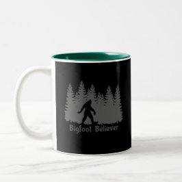 Bigfoot Gläubige Baumlinie Zweifarbige Tasse