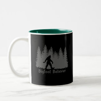 Bigfoot Gläubige Baumlinie Zweifarbige Tasse
