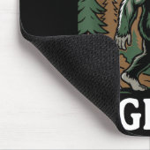Bigfoot-Gläubiger Mädchen Sasquatch-Wald-Kryptid f Mousepad (Ecke)
