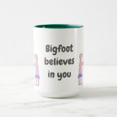 Bigfoot glaubt an dich - Kaffeetasse (Zentrum)