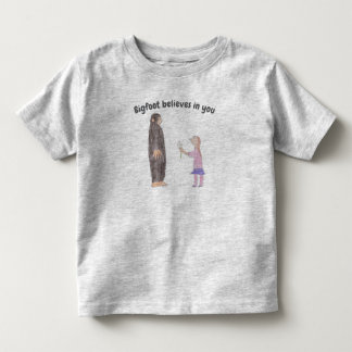 Bigfoot Glaubt an Dich Kleinkind T-Shirt