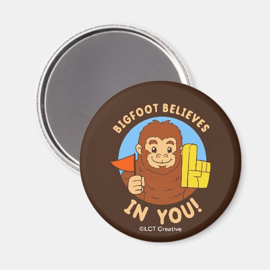 Bigfoot glaubt an dich magnet (Vorderseite/Rückseite)
