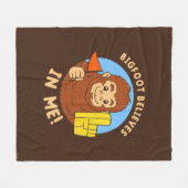 Bigfoot glaubt an mich fleecedecke (Vorderseite (Horizontal))