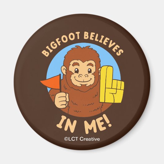 Bigfoot glaubt an mich magnet (Vorne)