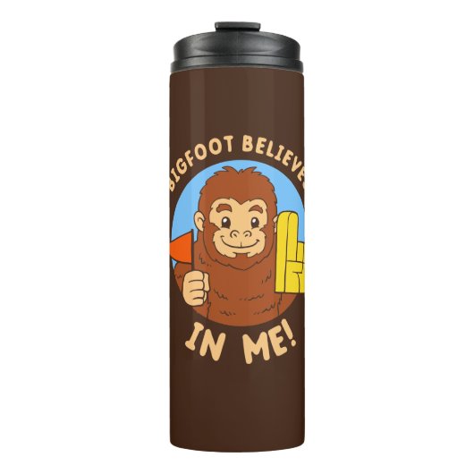 Bigfoot glaubt an mich thermosbecher (Vorderseite)