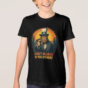 Bigfoot glaubt auch nicht an dich Lustig Tri-Blend Shirt