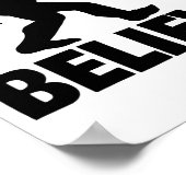 Bigfoot Glaubt Lustig Glaubt Bigfoot Poster (Ecke)