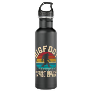 Bigfoot glaubt nicht an dich   Bigfoot Retro Edelstahlflasche