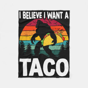 Bigfoot glaubver Will Tacos Sasquatch Cinco De Ma Fleecedecke