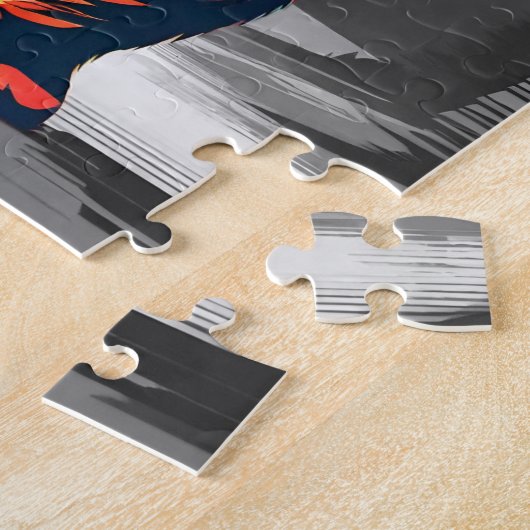 Bigfoot Glauver farbenfrohe Sasquatch Motivation Puzzle (Seite)