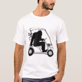Bigfoot Golf Sasquatch Driving Golf Cart Apparel T-Shirt (Vorderseite)