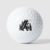 Bigfoot Golfer Baum Lustiger Sasquatch Golfen Golf Golfball (Vorderseite)