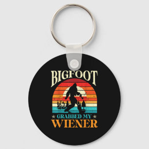 Bigfoot Grabbed Meine Dackel Funny Sasquatch Joke Schlüsselanhänger