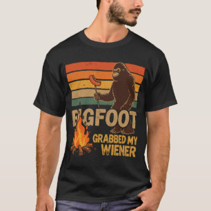 Bigfoot Grabbed My Dackel T - Shirt - Retro Funny