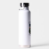 Bigfoot Grandpa Vintage American Flag Shirt Design Trinkflasche (Rechts)