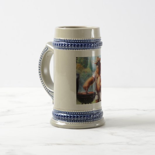 Bigfoot Grilling Burgers Bierglas (Vorderseite Links)