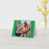 Bigfoot Grilling Burgers Karte (Gelbe Blume)