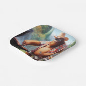 Bigfoot Grilling Burgers Pappteller (Gewinkelt)