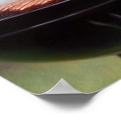 Bigfoot Grilling Burgers Poster (Ecke)