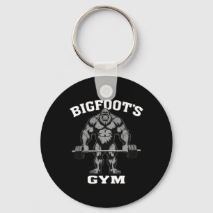 Bigfoot Gym Funny Sasquatch Bodybuilding Weightlif Schlüsselanhänger