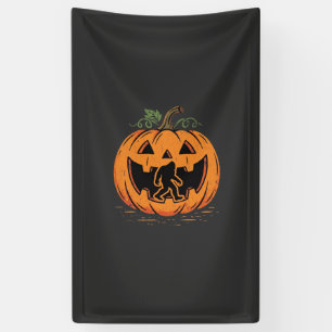 Bigfoot Halloween-Kürbis-Silhouette Design_1 Banner