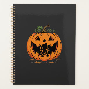 Bigfoot Halloween-Kürbis-Silhouette Design_1 Planer
