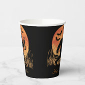 Bigfoot Halloween Orange und Black Personalizable Pappbecher (Links)