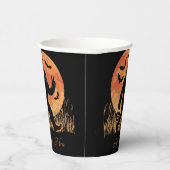 Bigfoot Halloween Orange und Black Personalizable Pappbecher (Rechts)