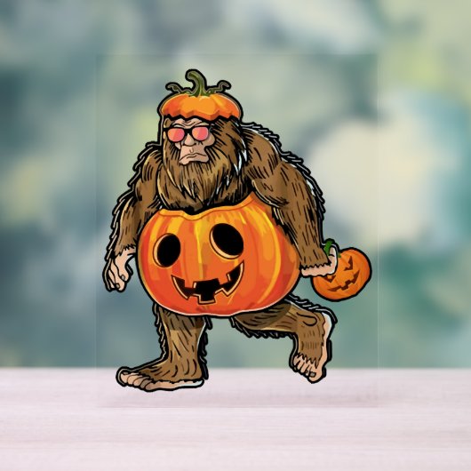 Bigfoot Halloween Pumphalloween Acrylschild (Neutral)