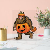 Bigfoot Halloween Pumphalloween Acrylschild (Hochzeit)