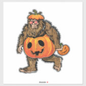 Bigfoot Halloween Pumphalloween Aufkleber (Blatt)