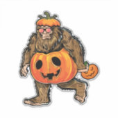 Bigfoot Halloween Pumphalloween Aufkleber (Vorderseite)