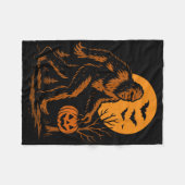 Bigfoot Halloween Sasquatch Fleecedecke (Vorderseite (Horizontal))