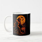 Bigfoot Halloween Sasquatch Jack O Lantern Kaffeetasse (Links)