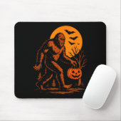Bigfoot Halloween Sasquatch Jack O Lantern  Mousepad (Mit Mouse)