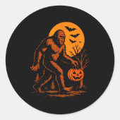 Bigfoot Halloween Sasquatch Jack O Lantern  Runder Aufkleber (Vorderseite)