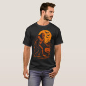 Bigfoot Halloween Sasquatch Jack O Lantern T-Shirt (Vorne ganz)