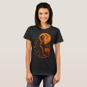 Bigfoot Halloween Sasquatch Jack O Lantern T-Shirt (Vorne ganz)