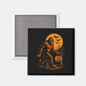Bigfoot Halloween Sasquatch Magnet (Vorderseite/Rückseite)