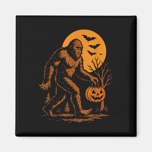 Bigfoot Halloween Sasquatch Magnet (Vorne)