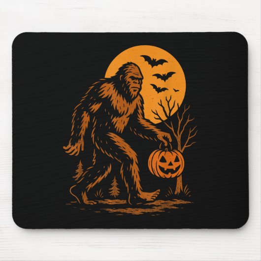 Bigfoot Halloween Sasquatch Mousepad (Vorne)