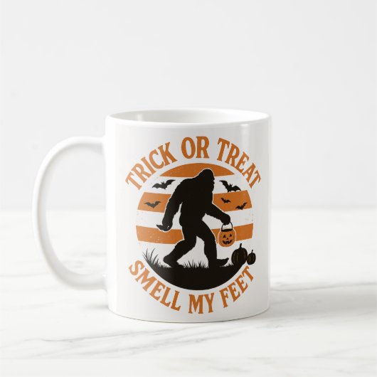 Bigfoot Halloween Tasse Spooky Sasquatch Kaffee Cu (Links)