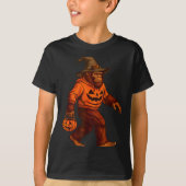 Bigfoot Halloween Trick Or Treat Sasquatch Costume T-Shirt (Vorderseite)