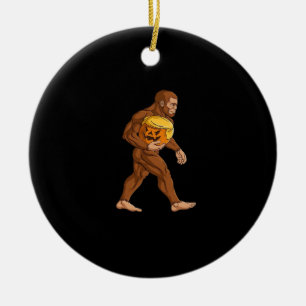 Bigfoot Halloween Trumpkin Pumpkin Classic Keramik Ornament