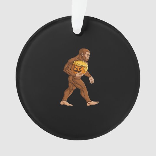 Bigfoot Halloween Trumpkin Pumpkin Classic Ornament (Vorderseite)