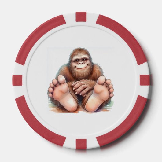 Bigfoot Happy Feet Pokerchips (Vorderseite)