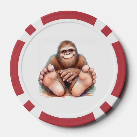Bigfoot Happy Feet Pokerchips (Rückseite)