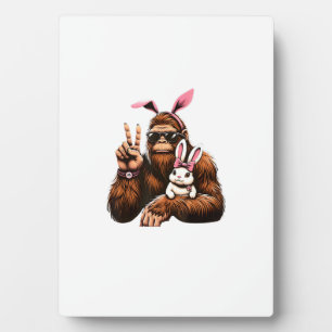 Bigfoot-Hase Lustiger Ostertag Sasquatch T-Shirt Fotoplatte