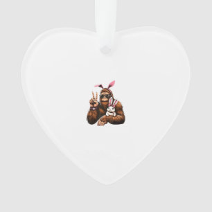 Bigfoot-Hase Lustiger Ostertag Sasquatch T-Shirt Ornament